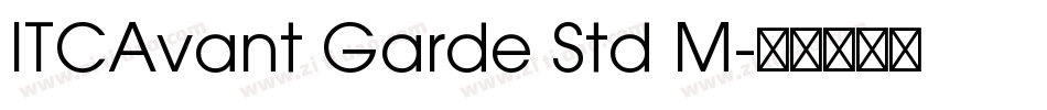 ITCAvant Garde Std M字体转换